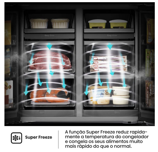 Frigorífico Americano HISENSE RQ760N4IFE (No Frost - 178.5 cm - 577 L - Preto)