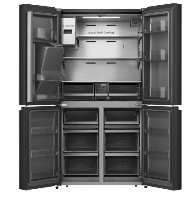 Frigorífico Americano HISENSE RQ760N4IFE (No Frost - 178.5 cm - 577 L - Preto)