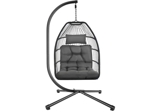 Cadeira Suspensa Ariane com Estrutura e Almofada 160Kg TECTAKE 107x98x