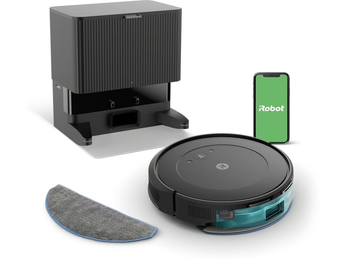 Aspirador Robô IROBOT Combo Roomba 2 Essential (Autonomia: 160 min - Preto)