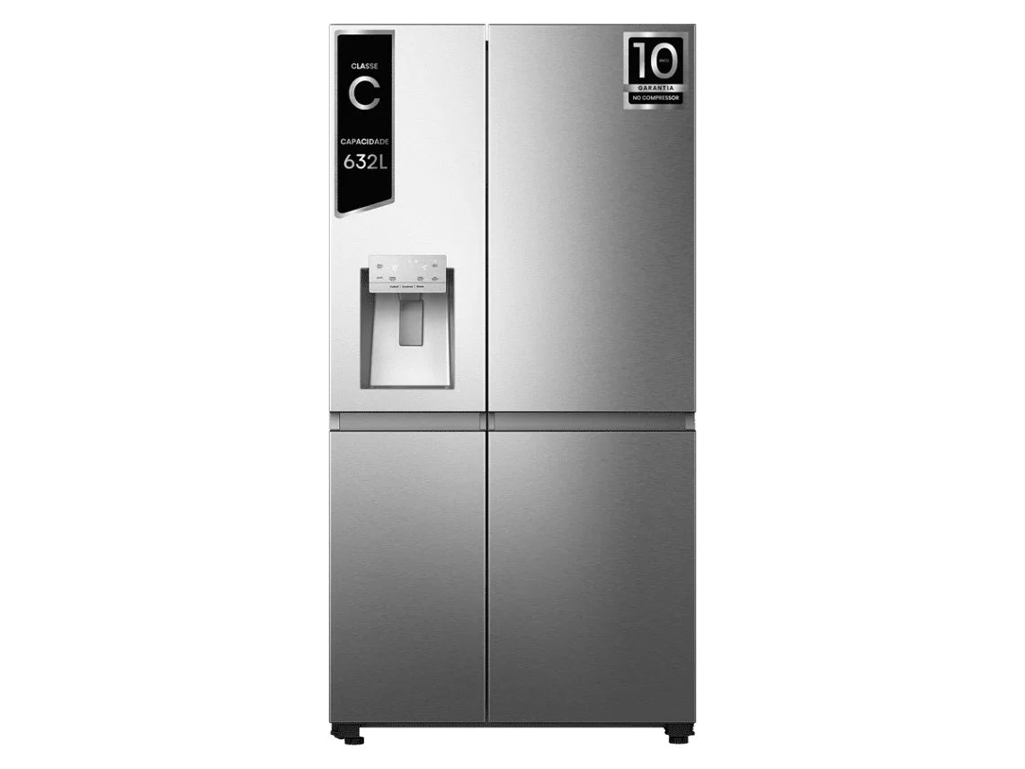 Frigorífico Americano HISENSE RS818N4TIC (Total No Frost - 179 cm - 632 L - Inox)
