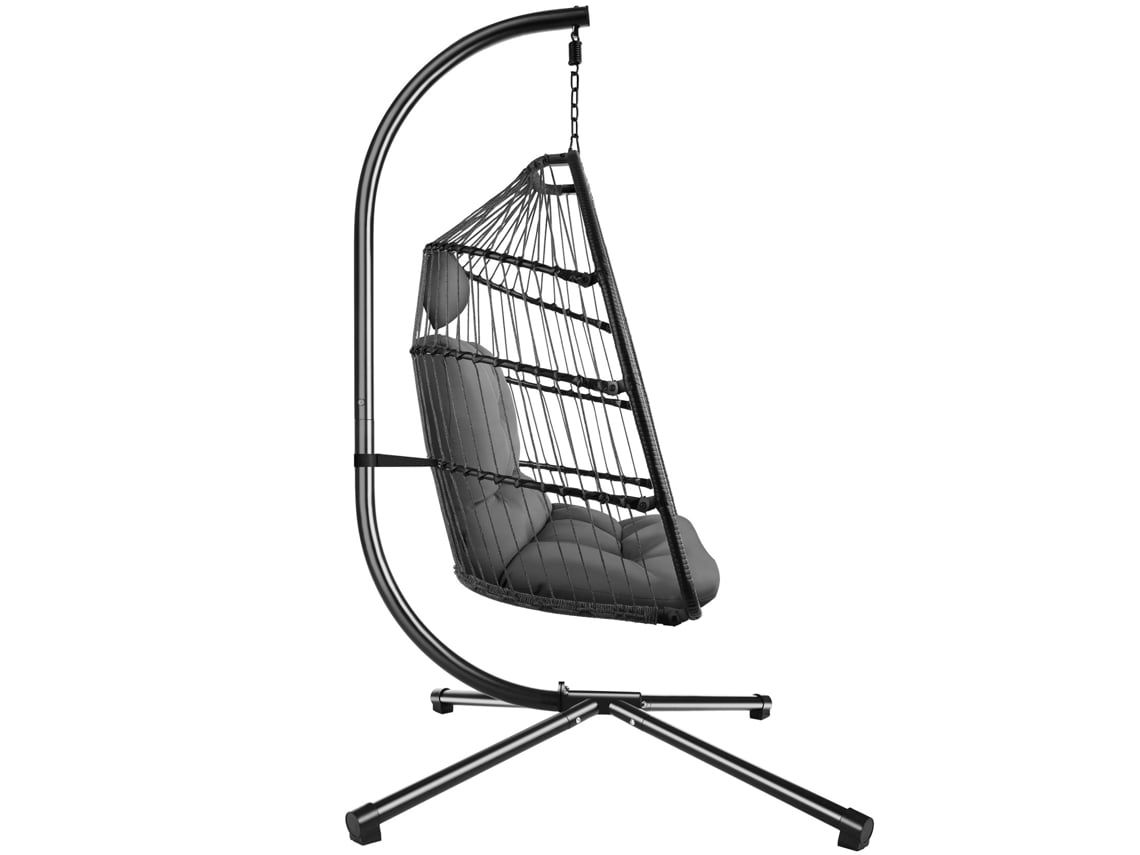 Cadeira Suspensa Ariane com Estrutura e Almofada 160Kg TECTAKE 107x98x