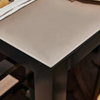 Mesa fixa fixa 70×70 e 2 cadeiras jardim marrom - Tóquio