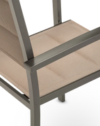 Mesa fixa fixa 70×70 e 2 cadeiras jardim marrom - Tóquio